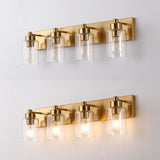 Irving Seeded Glass/Iron Modern Contemporary LED Vanity Light