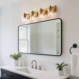 Irving Seeded Glass/Iron Modern Contemporary LED Vanity Light