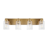 Irving Seeded Glass/Iron Modern Contemporary LED Vanity Light