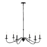 Wicklow 34.75" Bohemian Farmhouse Iron LED Chandelier