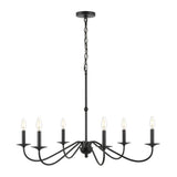 Wicklow 34.75" Bohemian Farmhouse Iron LED Chandelier