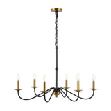 Wicklow 34.75" Bohemian Farmhouse Iron LED Chandelier