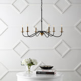 Wicklow 34.75" Bohemian Farmhouse Iron LED Chandelier