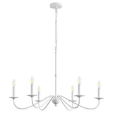 Wicklow 34.75" Bohemian Farmhouse Iron LED Chandelier