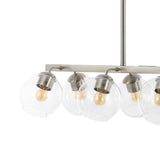 Julian 33.5" Farmhouse Bohemian Iron/Glass Linear LED Pendant - JONATHAN Y