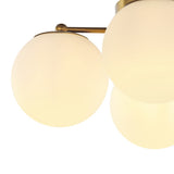 Orly 18" Bohemian Farmhouse Iron/Frosted Glass LED Semi Flush Mount - JONATHAN Y
