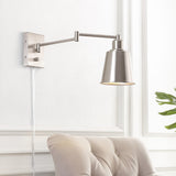 Cary 5.75" Iron Contemporary Swing Arm LED Wall Sconce - JONATHAN Y