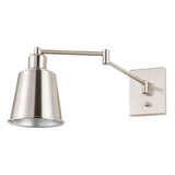 Cary 5.75" Iron Contemporary Swing Arm LED Wall Sconce - JONATHAN Y