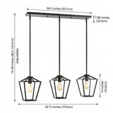Grace Industrial Farmhouse LED Pendant Oil Rubbed Bronze / 3 Sockets – DIM