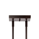 Marlowe 32.5" Farmhouse Industrial Iron/Glass Linear LED Pendant - JONATHAN Y