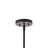 Hayes 11.25" Industrial Farmhouse Iron/Glass LED Pendant - JONATHAN Y