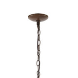 Victoria 29" Rustic Midcentury Iron LED Chandelier - JONATHAN Y