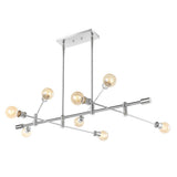 Atlas Modern Vintage Iron Arm-Adjustable LED Chandelier - JONATHAN Y