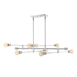 Atlas Modern Vintage Iron Arm-Adjustable LED Chandelier - JONATHAN Y