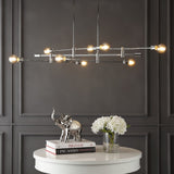 Atlas Modern Vintage Iron Arm-Adjustable LED Chandelier - JONATHAN Y