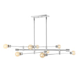Atlas Modern Vintage Iron Arm-Adjustable LED Chandelier - JONATHAN Y