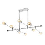 Atlas Modern Vintage Iron Arm-Adjustable LED Chandelier - JONATHAN Y