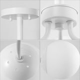 Olivier 23.5" 3-Light Bohemian Farmhouse Iron/Frosted Glass LED Semi Flush Mount - JONATHAN Y