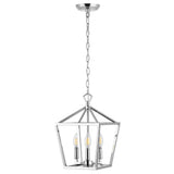 Iris 10" Iron Classic Modern Lantern LED Pendant - JONATHAN Y
