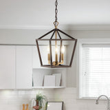 Iris 10" Iron Classic Modern Lantern LED Pendant - JONATHAN Y