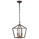 Iris 10" Iron Classic Modern Lantern LED Pendant - JONATHAN Y