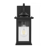 Cary 5.9" Iron/Glass Traditional Modern Lantern LED Outdoor Lantern - JONATHAN Y