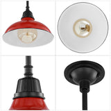 Jasper 12.25" Farmhouse Industrial Indoor/Outdoor Iron LED Pendant