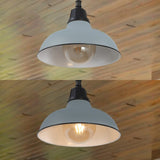 Jasper 12.25" Farmhouse Industrial Indoor/Outdoor Iron LED Pendant