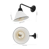 Croydon 9.63" Farmhouse Industrial Indoor/Outdoor Iron LED Gooseneck Arm Outdoor Sconce - JONATHAN Y