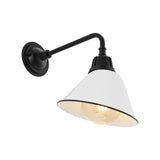 Croydon 9.63" Farmhouse Industrial Indoor/Outdoor Iron LED Gooseneck Arm Outdoor Sconce - JONATHAN Y