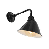 Croydon 9.63" Farmhouse Industrial Indoor/Outdoor Iron LED Gooseneck Arm Outdoor Sconce - JONATHAN Y