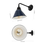 Croydon 9.63" Farmhouse Industrial Indoor/Outdoor Iron LED Gooseneck Arm Outdoor Sconce - JONATHAN Y