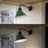 Croydon 9.63" Farmhouse Industrial Indoor/Outdoor Iron LED Gooseneck Arm Outdoor Sconce