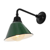 Croydon 9.63" Farmhouse Industrial Indoor/Outdoor Iron LED Gooseneck Arm Outdoor Sconce