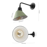 Croydon 9.63" Farmhouse Industrial Indoor/Outdoor Iron LED Gooseneck Arm Outdoor Sconce