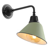 Croydon 9.63" Farmhouse Industrial Indoor/Outdoor Iron LED Gooseneck Arm Outdoor Sconce