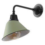 Croydon 9.63" Farmhouse Industrial Indoor/Outdoor Iron LED Gooseneck Arm Outdoor Sconce