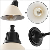 Croydon 9.63" Farmhouse Industrial Indoor/Outdoor Iron LED Gooseneck Arm Outdoor Sconce