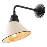 Croydon 9.63" Farmhouse Industrial Indoor/Outdoor Iron LED Gooseneck Arm Outdoor Sconce