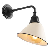Croydon 9.63" Farmhouse Industrial Indoor/Outdoor Iron LED Gooseneck Arm Outdoor Sconce