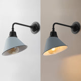 Croydon 9.63" Farmhouse Industrial Indoor/Outdoor Iron LED Gooseneck Arm Outdoor Sconce
