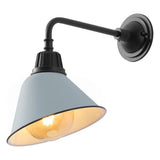 Croydon 9.63" Farmhouse Industrial Indoor/Outdoor Iron LED Gooseneck Arm Outdoor Sconce