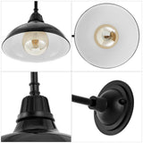 Aurora 12.25" Farmhouse Industrial Indoor/Outdoor Iron LED Gooseneck Arm Outdoor Sconce - JONATHAN Y