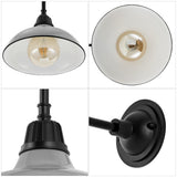 Aurora 12.25" Farmhouse Industrial Indoor/Outdoor Iron LED Gooseneck Arm Outdoor Sconce
