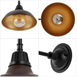 Aurora 12.25" Farmhouse Industrial Indoor/Outdoor Iron LED Gooseneck Arm Outdoor Sconce