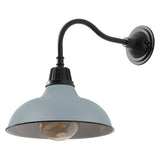 Aurora 12.25" Farmhouse Industrial Indoor/Outdoor Iron LED Gooseneck Arm Outdoor Sconce
