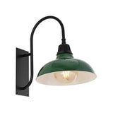 Stanley 12.25" Farmhouse Industrial Indoor/Outdoor Iron LED Gooseneck Arm Outdoor Sconce