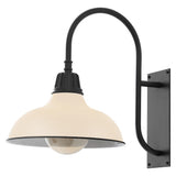 Stanley 12.25" Farmhouse Industrial Indoor/Outdoor Iron LED Gooseneck Arm Outdoor Sconce