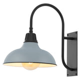 Stanley 12.25" Farmhouse Industrial Indoor/Outdoor Iron LED Gooseneck Arm Outdoor Sconce