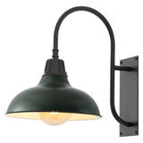 Stanley 12.25" Farmhouse Industrial Indoor/Outdoor Iron LED Gooseneck Arm Outdoor Sconce